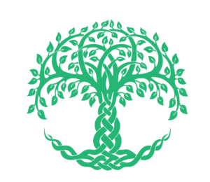 Green Celtic Tree of Life Symbol